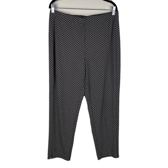 J. Jill Wearever Collection Forward Seam Slim Ankle Pants Black Size Large - Picture 1 of 9